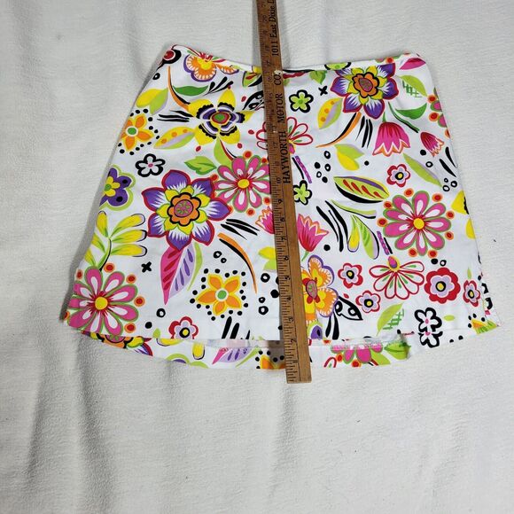Bamboo Traders Skirt Womens Tropical Flowers Shorts Interior Cooling Mini y2k - Picture 9 of 9